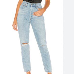 Agolde Jamie High Rise Classic Slim Straight Leg Jeans 25